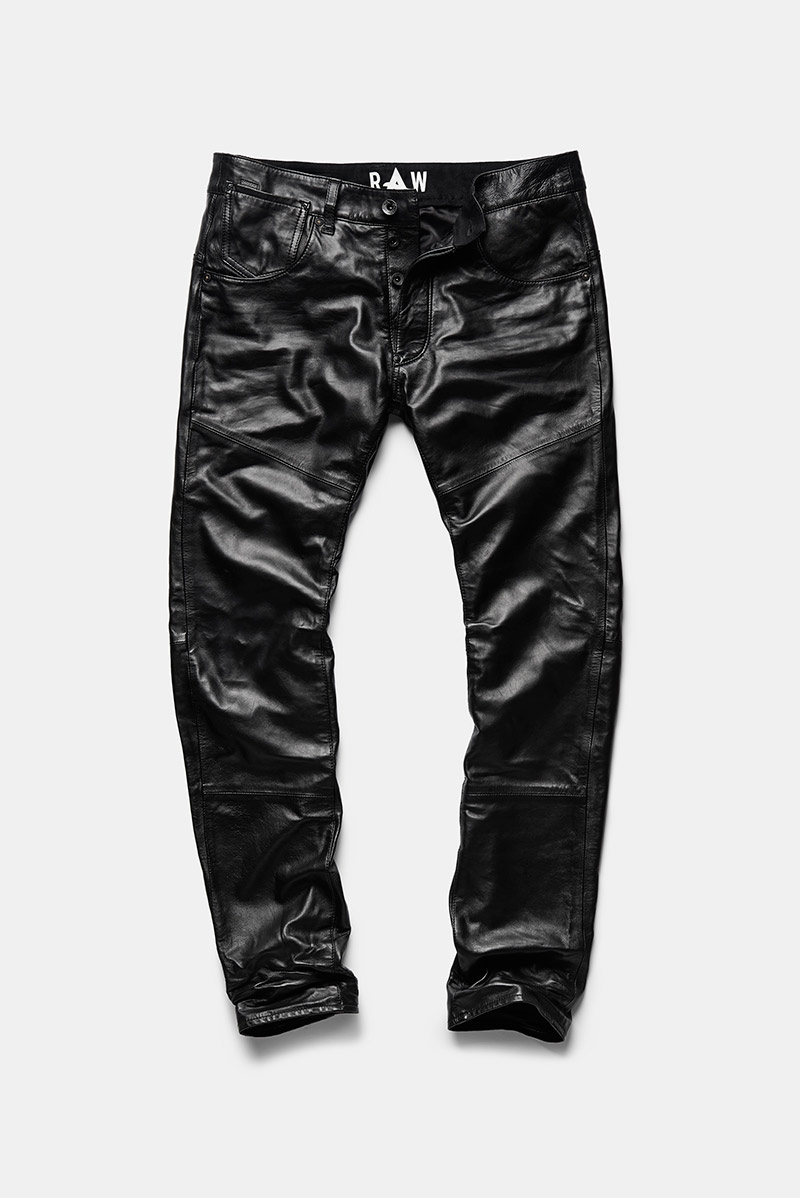 g star raw leather pants