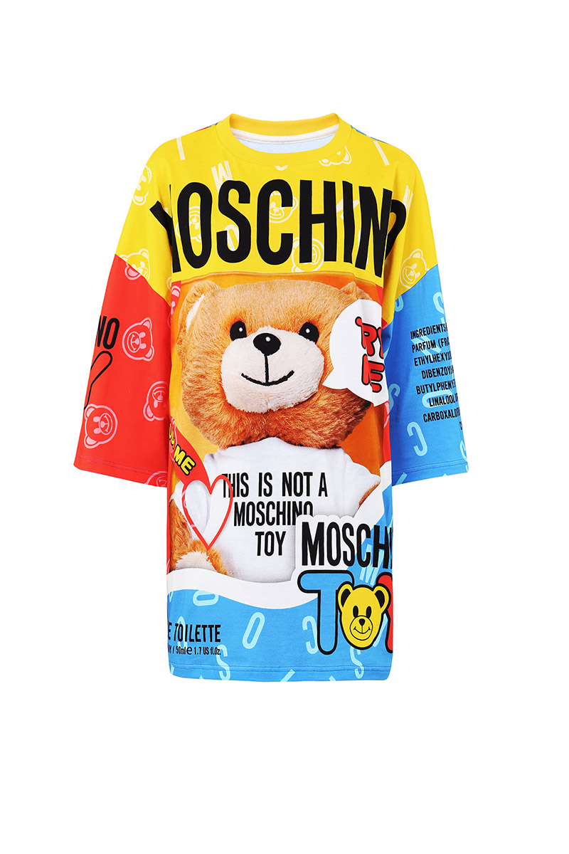 Moschino's new fragrance was inspired by Jeremy Scott's childhood teddy bear