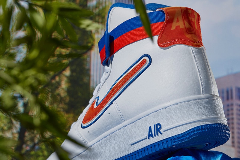 Knicks Colors on New NBA Air Force 1s