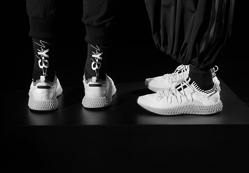 Y-3 introduces Y-3 Runner 4D II featuring Bone-White adidas 4D