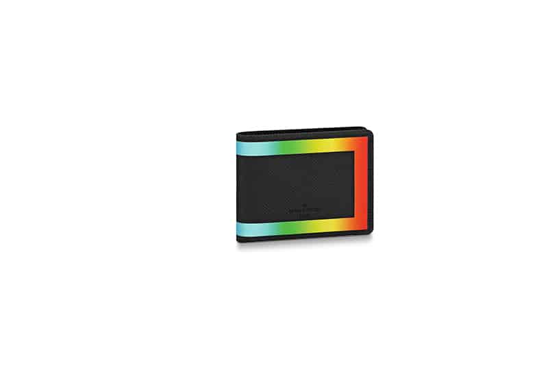 Louis Vuitton Slender Wallet Taiga Black/Rainbow in Taiga Leather - US