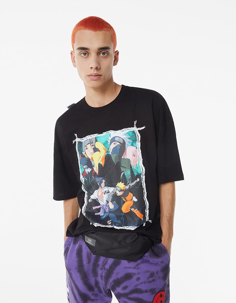 T shirt sasuke discount bershka