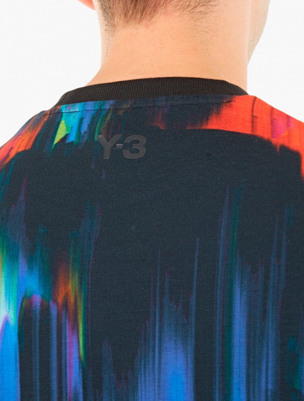 distorted portrait graphic tee