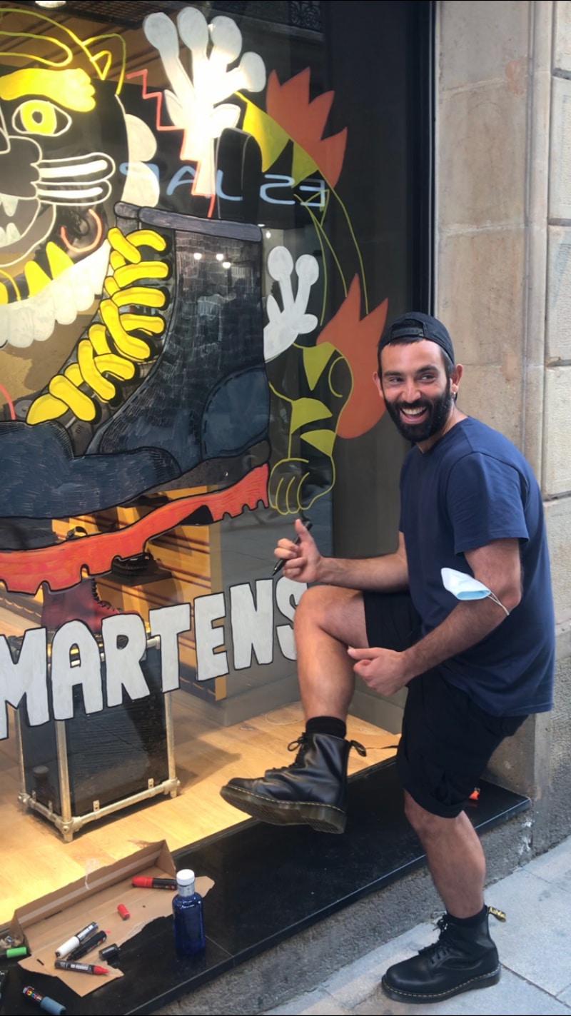 Asis Percales The artist behind the artwork of the new Dr Martens