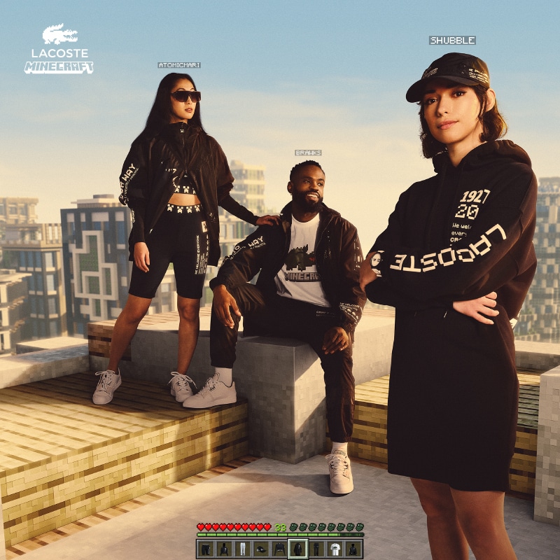 Lacoste and Minecraft unveil collaborative apparel collection