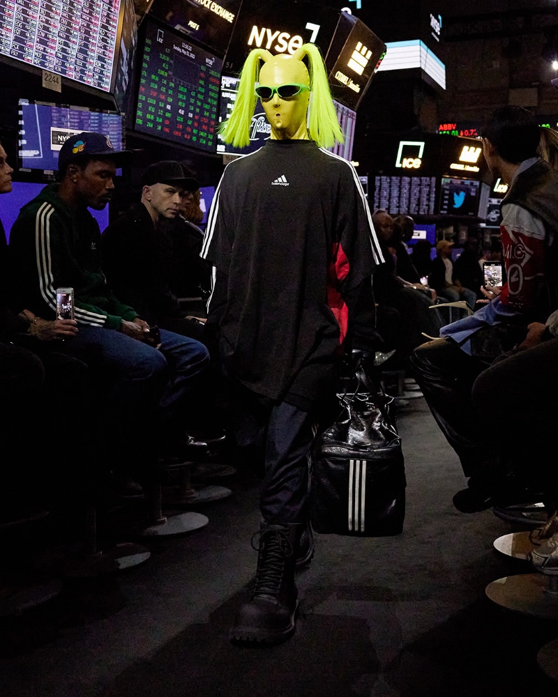 Balenciaga x Adidas Spring23 NYC Show long baggy sweatpants in