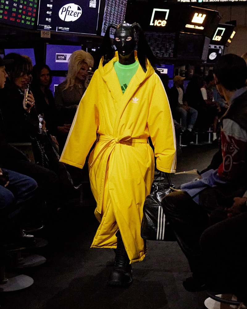 Balenciaga x Adidas Spring23 NYC Show long baggy sweatpants in