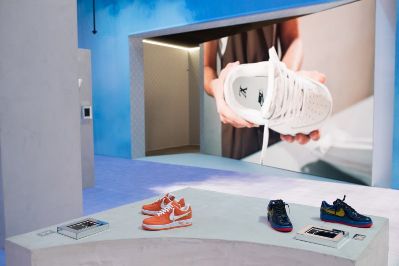 Launch and exhibition of Virgil Abloh's Louis Vuitton and Nike Air Force  1 sneakers - Fucking Young!