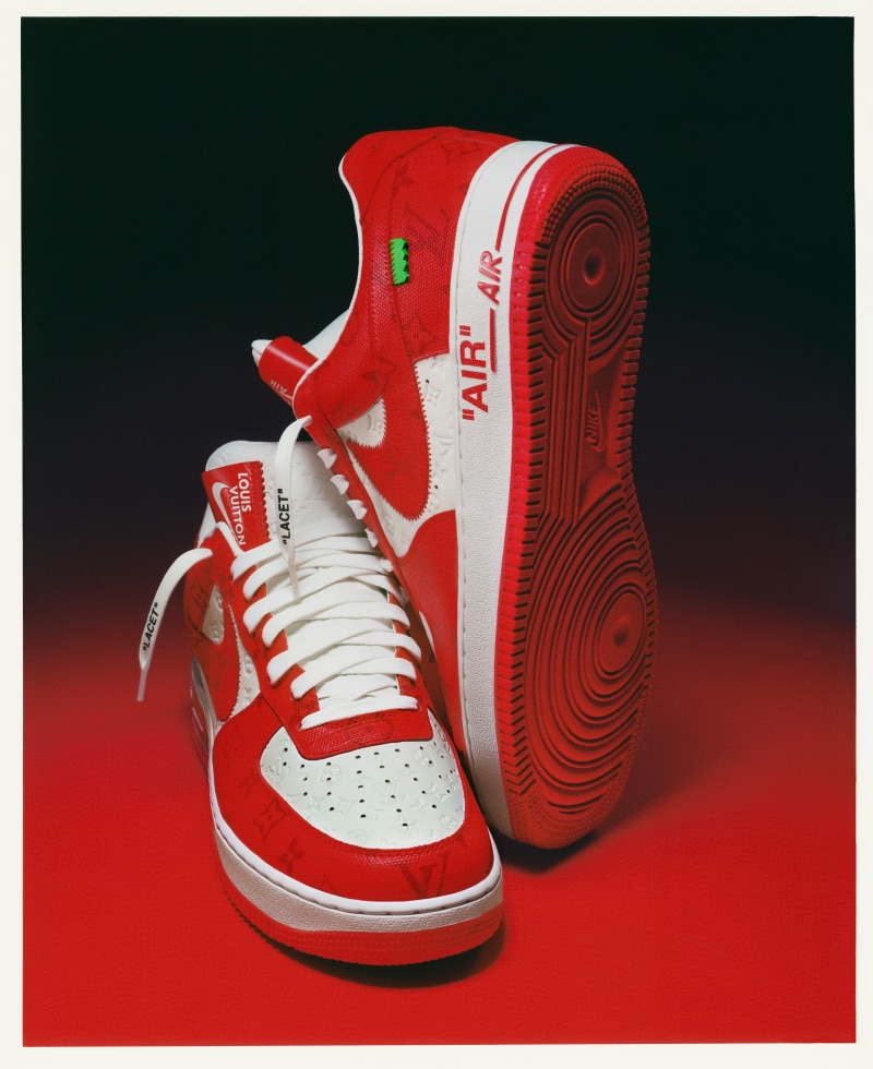 LOUIS VUITTON AIR FORCE 1 LOW Virgil Abloh - White/Red - shoes lovers