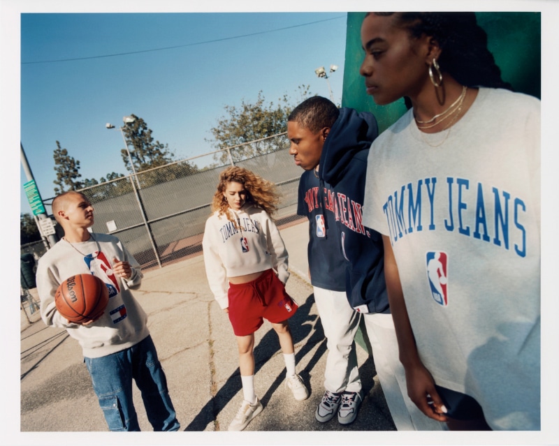 Tommy Hilfiger Tommy Jeans & Nba Relaxed Logo T-shirt in White for Men