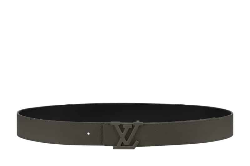 Louis Vuitton LV Line Reversible Belt Monogram Eclipse 40mm Grey/Khaki Green