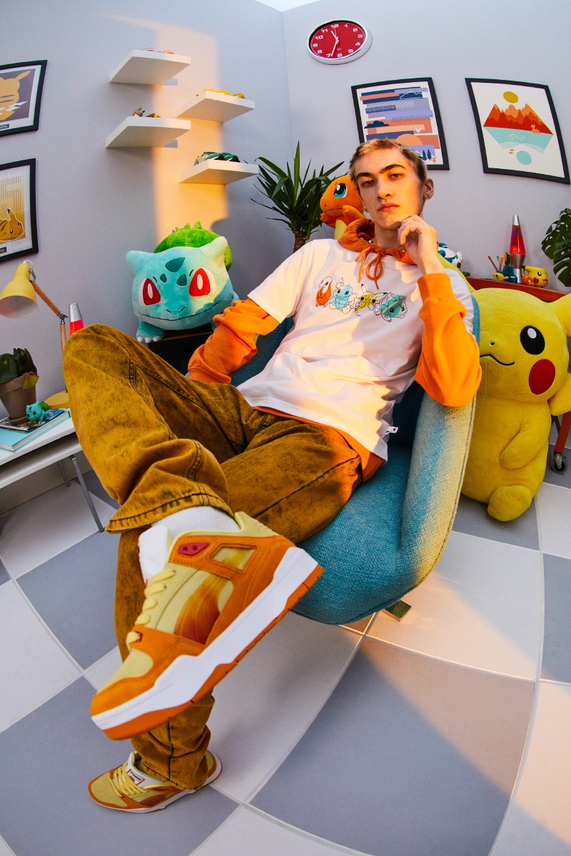 PUMA x POKEMON Charmander Slipstream orange Collaboration Sneakers