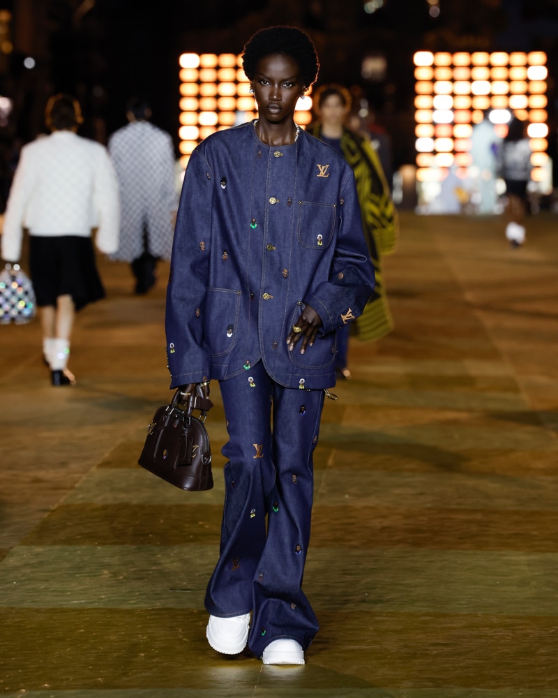 Pharrell William Makes his Louis Vuitton Debut for SS24 on Pont