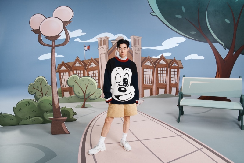 Lucien Laviscount in New Disney x Tommy Campaign