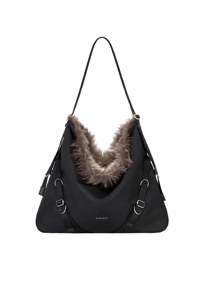 Givenchy Black Slouchy Leather Hobo Bag for men