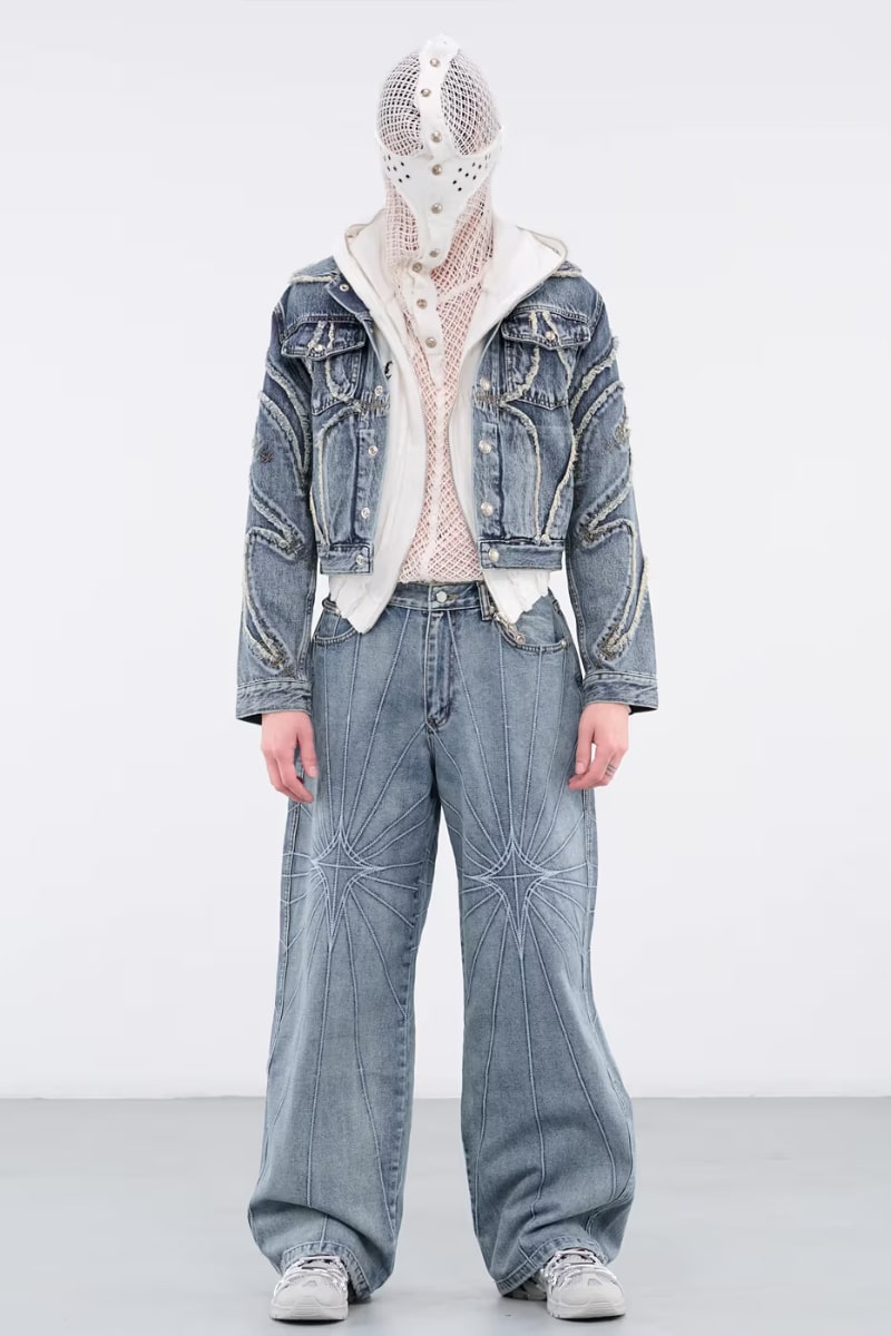 thug club 23fw denim pants-