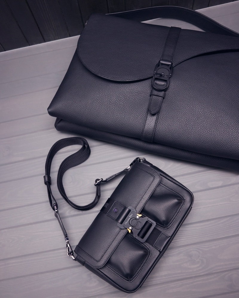 Dior Saddle Bag Black Grained Calfskin - Luxury Helsinki