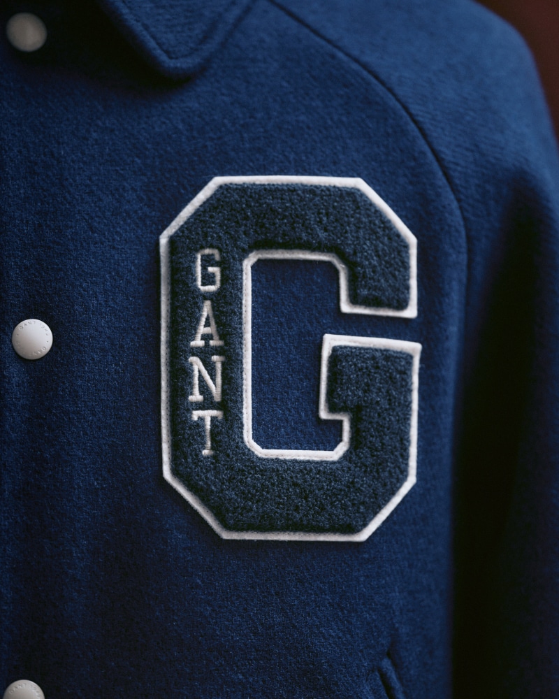 Leather GANT Varsity Jacket