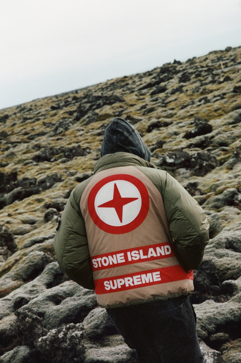 Supreme Stone Island Denim Trucker Jacket Reflective Men's - FW23 - US