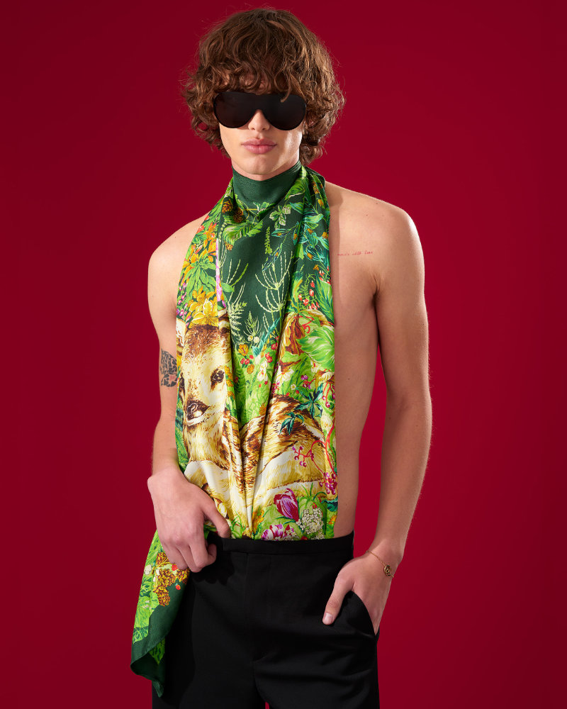 Gucci Reimagines Archival Scarves for The Art of Silk Project