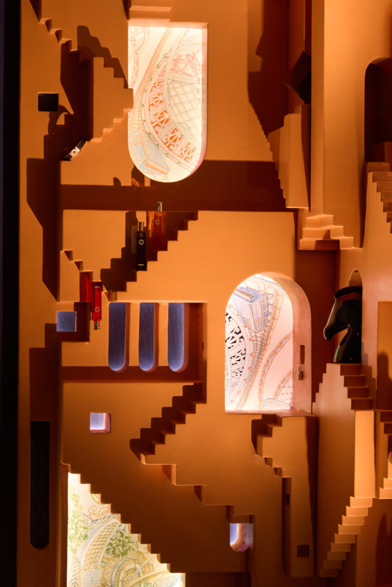Mesura Brings an Infinite Staircase to Hermès in Barcelona