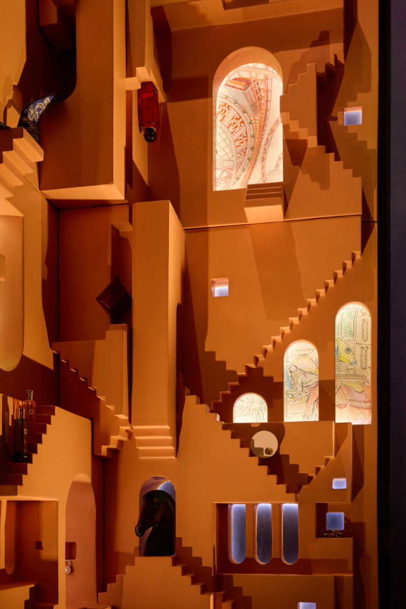 Mesura Brings an Infinite Staircase to Hermès in Barcelona